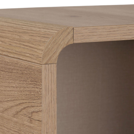 Meuble de Rangement - 70 x 110 x 34 cm - Décor Chêne