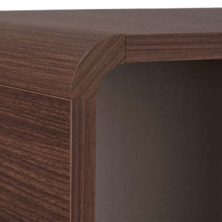 Meuble de Rangement - 70 x 110 x 34 cm - Décor Noyer
