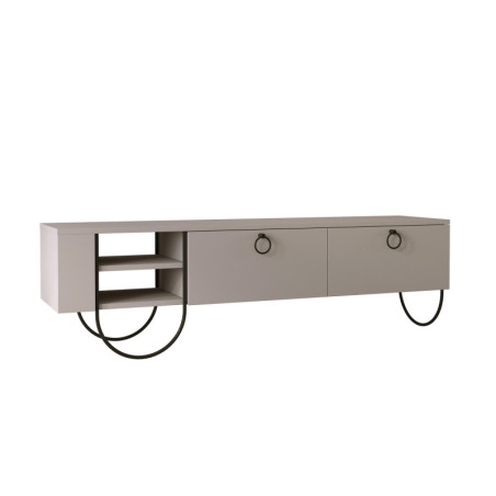 Meuble TV - 150 x 44 x 36 cm - Moka Clair
