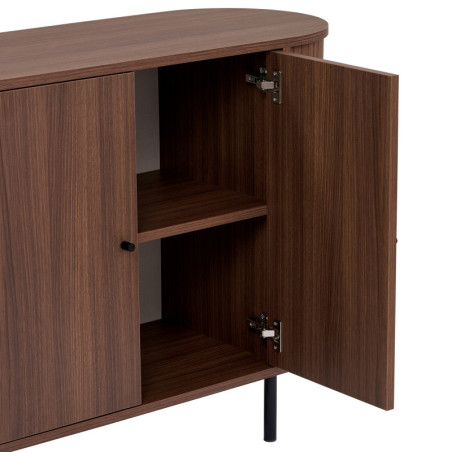 Console - 180 x 80 x 40 cm - Décor Noyer