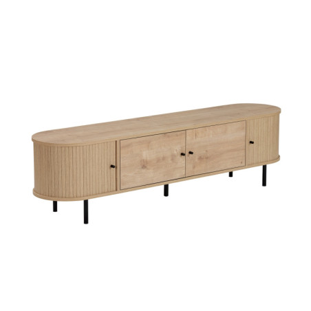 Meuble TV - 180 x 47 x 40 cm - Décor Chêne