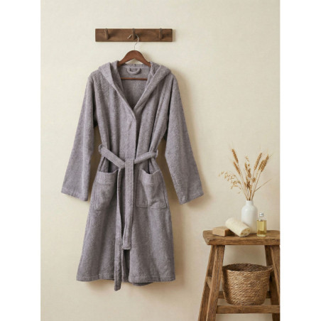 Peignoir de Bain - Taille S/M - Gris
