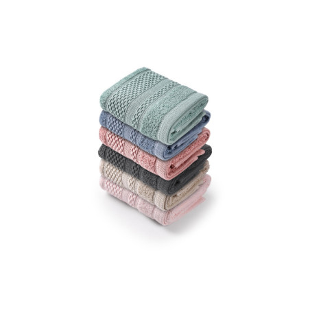 Lot de 6 Serviettes Invité - 30 x 50 cm - Multicolore