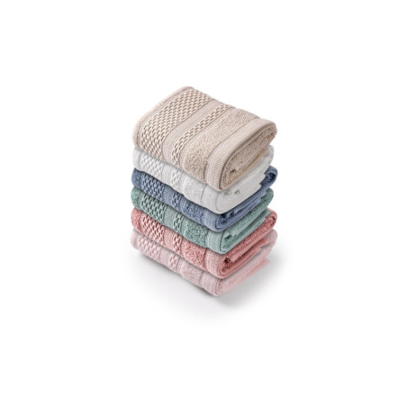 Lot de 6 Serviettes Invité - 30 x 50 cm - Multicolore