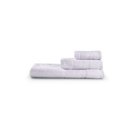 Lot de 3 Serviettes de Bain et Toilette - Gris