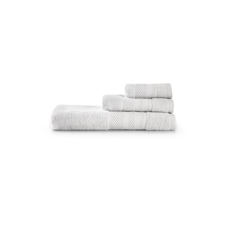 Lot de 3 Serviettes de Bain et Toilette - Crème