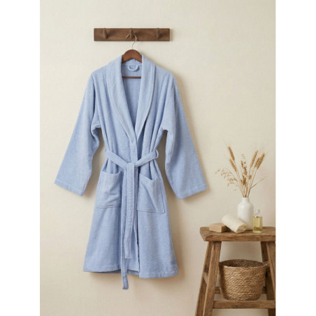 Peignoir de Bain - Taille L/XL - Bleu Clair