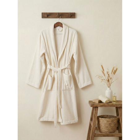 Peignoir de Bain - Taille L/XL - Crème