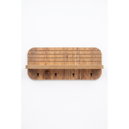 Étagère Murale - 40 x 18 x 11 cm - Décor Chêne