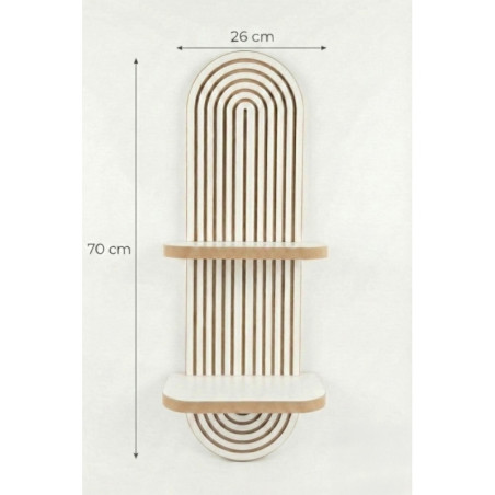 Étagère Murale - 26 x 70 x 13 cm - Blanc