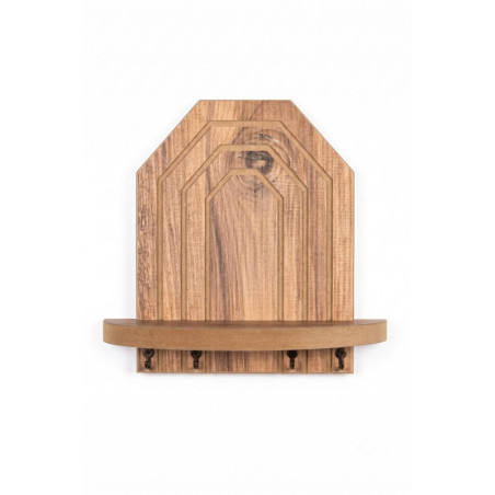Étagère Murale en MDF - 26 x 25 x 13 cm - Coloris Chêne