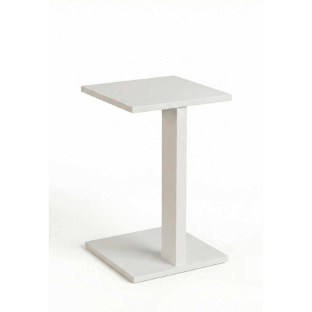 Table d'Appoint en Panneaux Mélaminés - 35 x 56 x 35 cm - Blanc