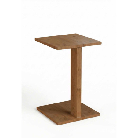 Table d'Appoint en Panneaux Mélaminés - 35 x 56 x 35 cm - Chêne