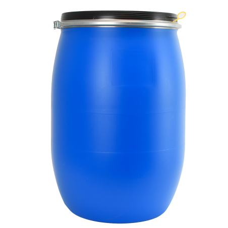 Fût alimentaire multi-usages 120 L étanche et cadenassable - Bleu