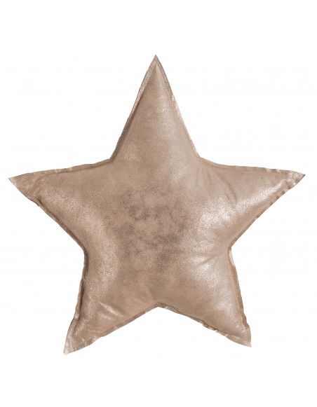 Coussin étoile - 46 cm - Or