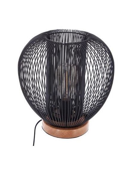 Lampe fils - 27,5 x 27,5 cm - Métal - Noir