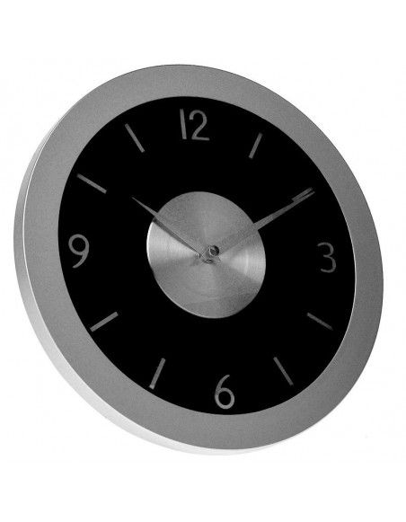 Pendule classique - 30 x 4,7 cm - Plastique - Noir