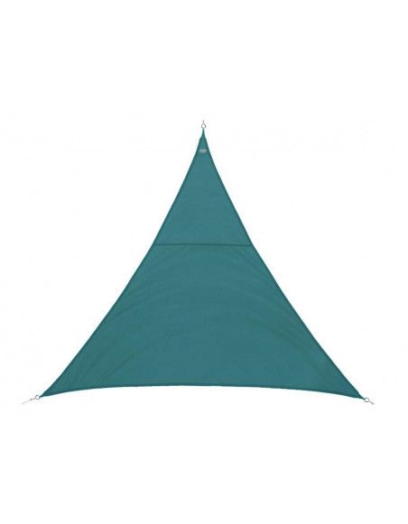 Voile d'ombrage triangulaire - 400 x 400 x 400 cm - Polyester - Bleu orage