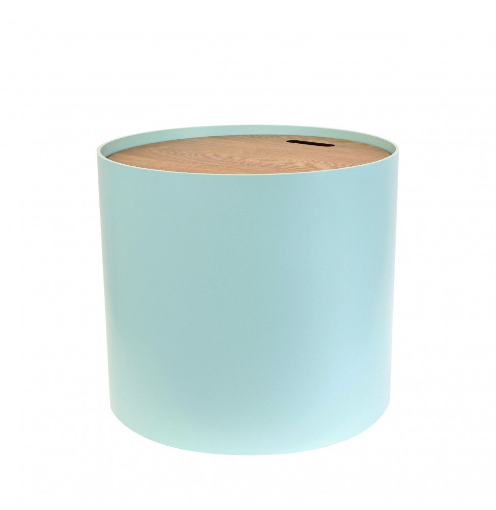 Table coffre - 48 x 43 cm - Bois - Vert