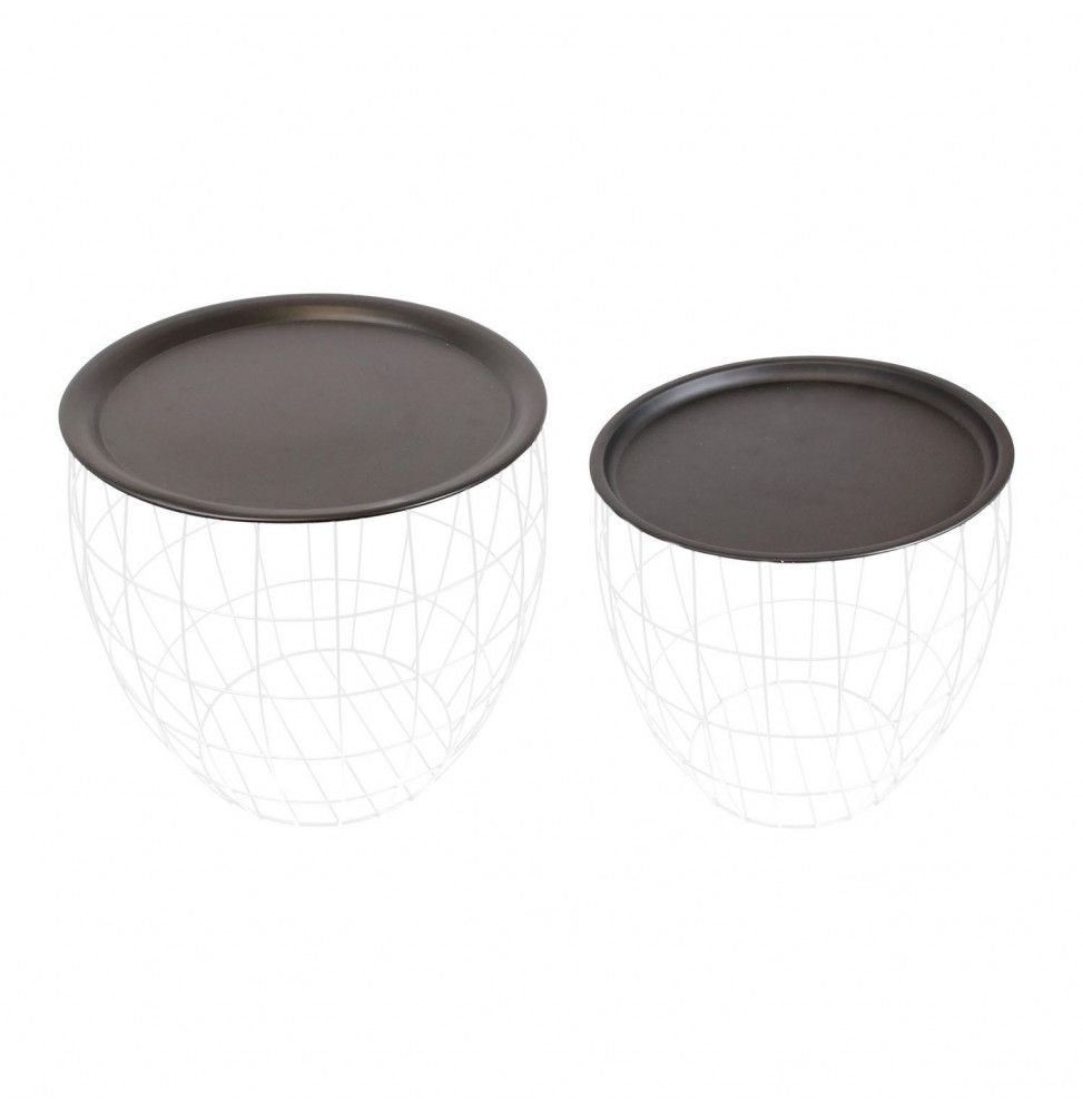 Tables boules - Métal - Noir