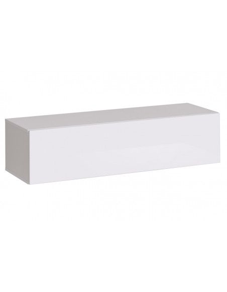 Banc TV mural - Switch  RTV 2 - Blanc - L 120 cm x P 40 cm x H 30 cm