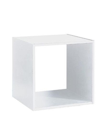 Etagère 1 case - L 34,4 x P 32 x H 34,4 cm - Bois - Blanc