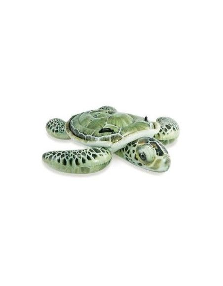 Bouée tortue à chevaucher - L 191 x l 170 cm - PVC - Vert