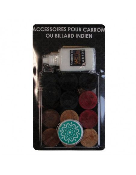 Set complet - Pions Carrom Mango - (ACC7, ACC10, ACC11, ACC31, ACC1)