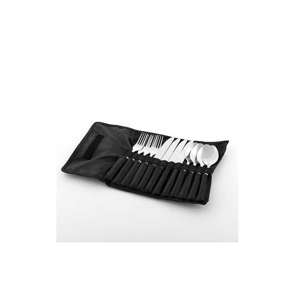 Couverts avec housse pour 4 personnes - 12 pièces