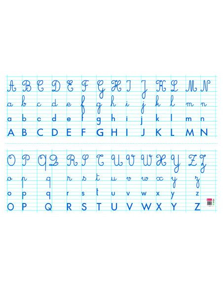 Tableau souple effaçable à sec - Alphabet - 80 x 120 cm