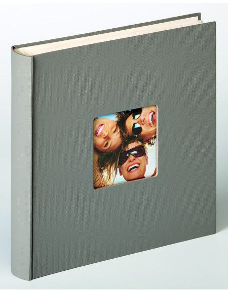 Album photo à feuillets cristal Fun - 100 pages - L 30 x l 30 cm - Taupe