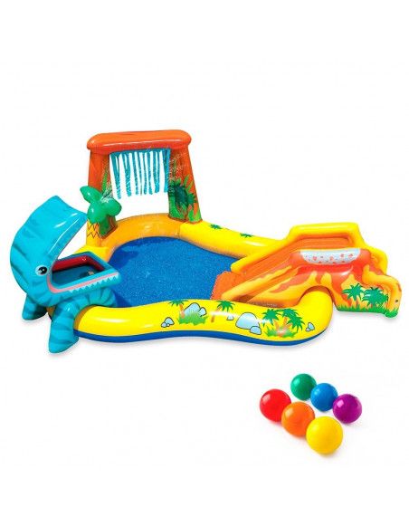 Aire de jeu gonflable dinosaures - Intex - Piscine pour enfants