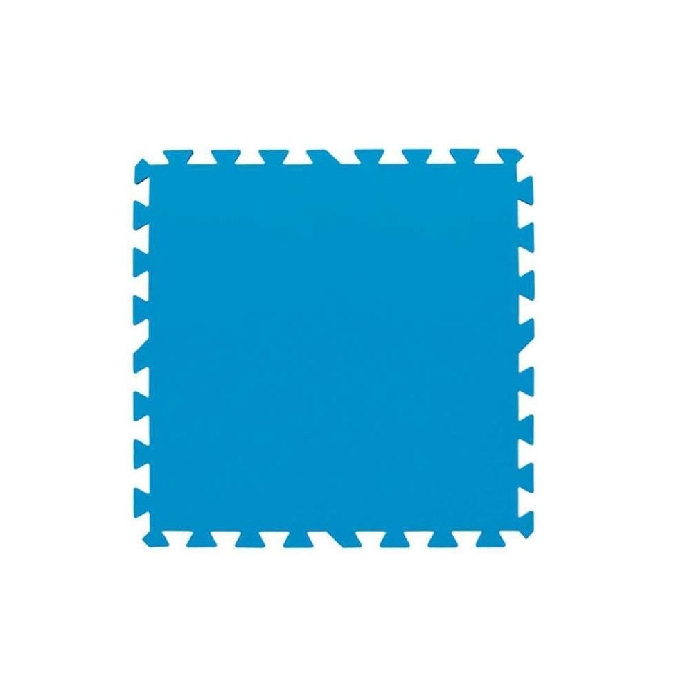 Lot de 9 tapis de protection pré formés - 50 x 50 cm - Bleu