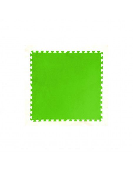 Lot de 8 tapis de protection pré formés - 81 x 81 cm - Vert