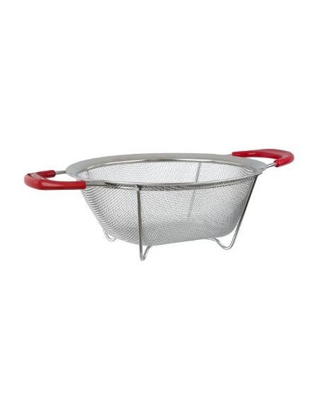 Passoire à maille en inox - L 32,50 cm x H 9 cm x D 22,50 cm - Modèle aléatoire