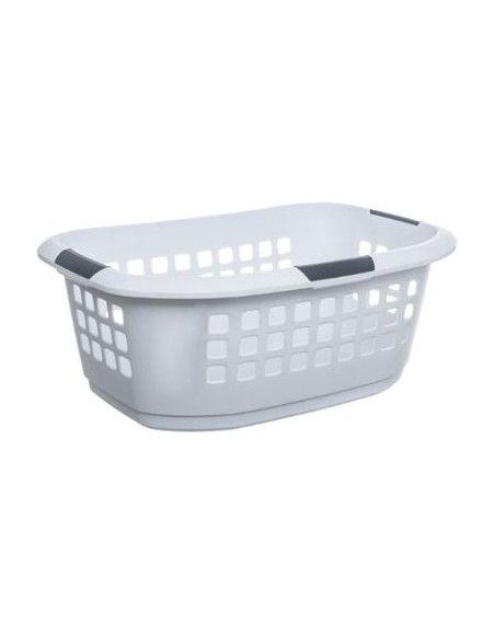 Panier à linges "Hugger" en plastique - Blanc - 51L 