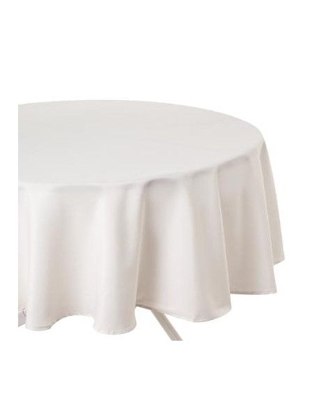 Nappe ronde - Diamètre 180 cm - Ivoire