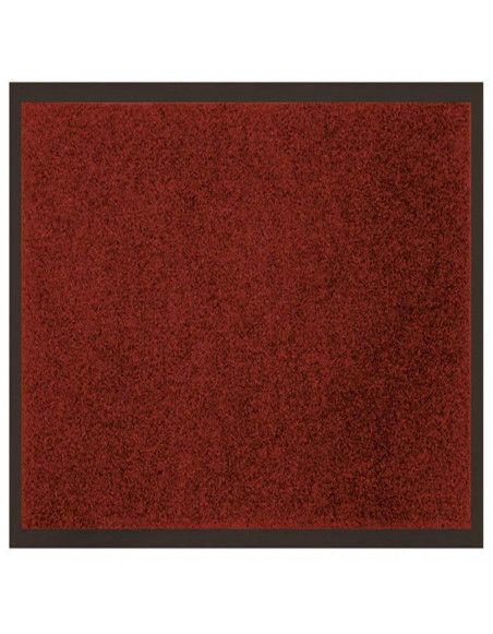 Tapis d'entrée anti-poussière - L 120 x l 80 cm - Rouge