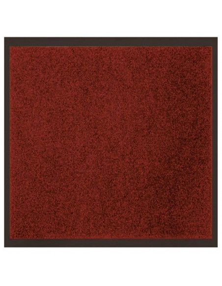 Tapis d'entrée anti-poussière - L 120 x l 80 cm - Rouge