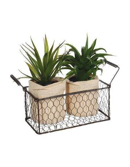 aloe vera - Plante artificielle - Lot de 2