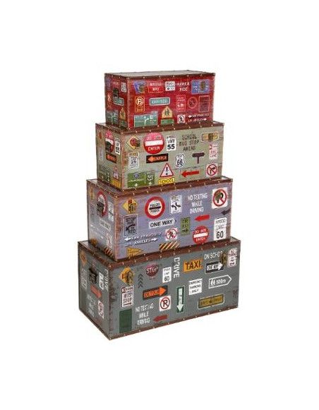 Malles Canvas City - Lot de 4