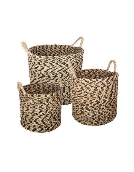 Panier de rangement rond- Etnik - Lot de 3