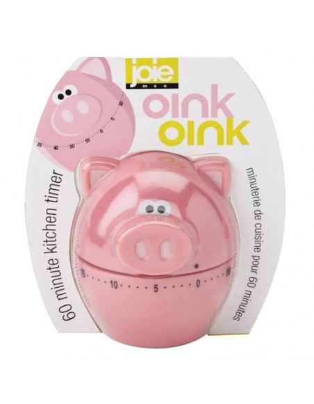 Minuteur mécanique cochon - Timer fun - Joie