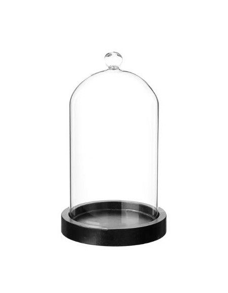 Cloche sous vide - Socle en MDF - D 12 x H 19 cm