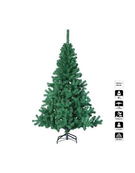 Sapin de Noël artificiel - H 150 cm - Vert