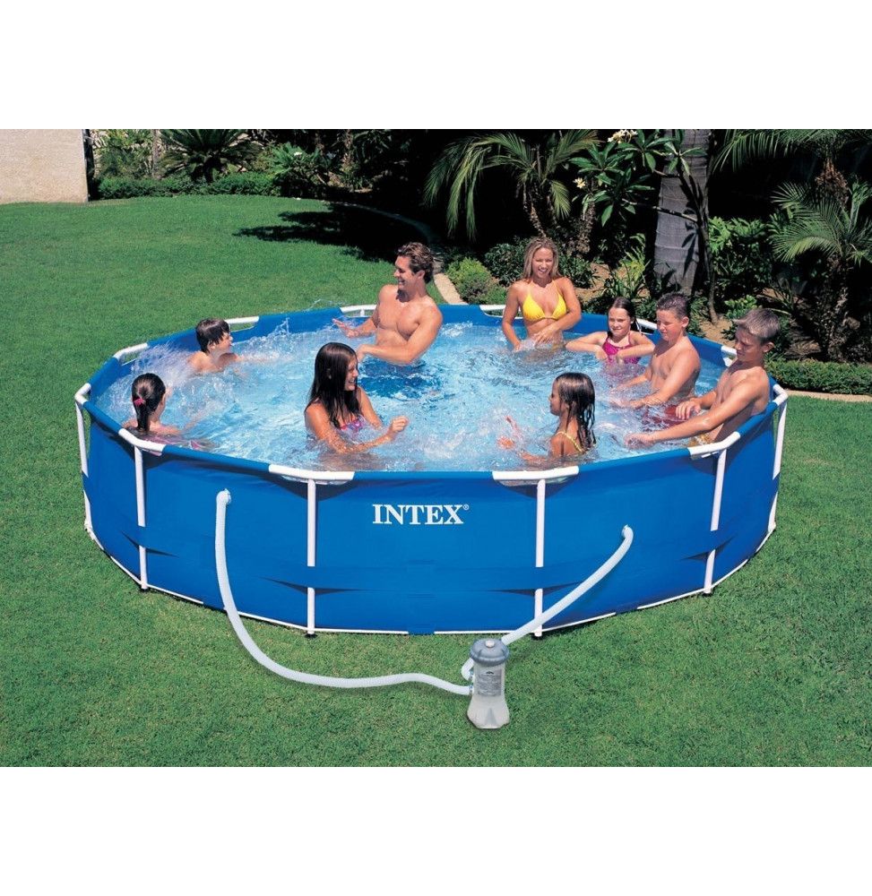 Piscine tubulaire INTEX Metal Frame 3.66 x 0.76m avec épurateur