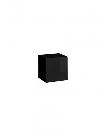 Rangement carré avec porte - Blox SW20 - L 35 cm x P 32 cm x H 35 cm - Noir