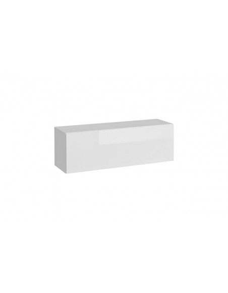 Rangement horizontal avec porte  - Blox SW22 - L 105 cm x P 32 cm x H 35 cm - Blanc