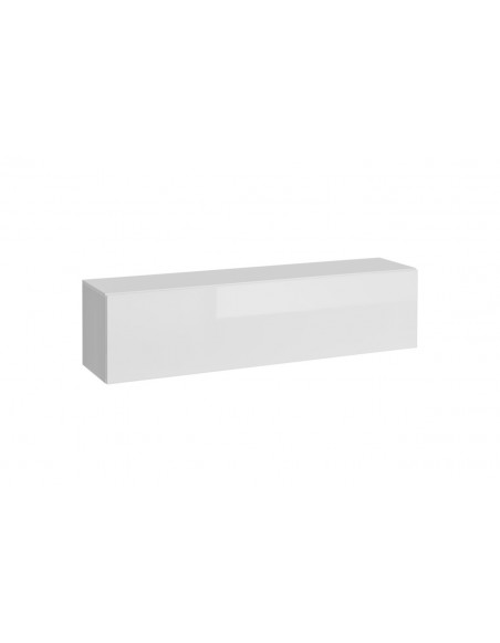 Rangement horizontal avec porte  - Blox SW23 - L 140 cm x P 32 cm x H 35 cm - Blanc