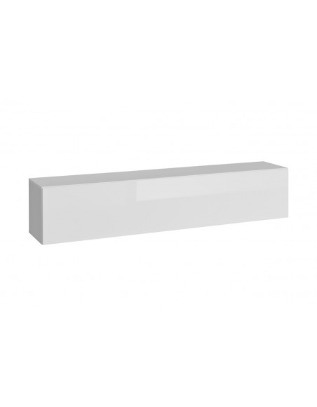 Rangement horizontal avec porte  - Blox SW24 - L 175 cm x P 32 cm x H 35 cm - Blanc